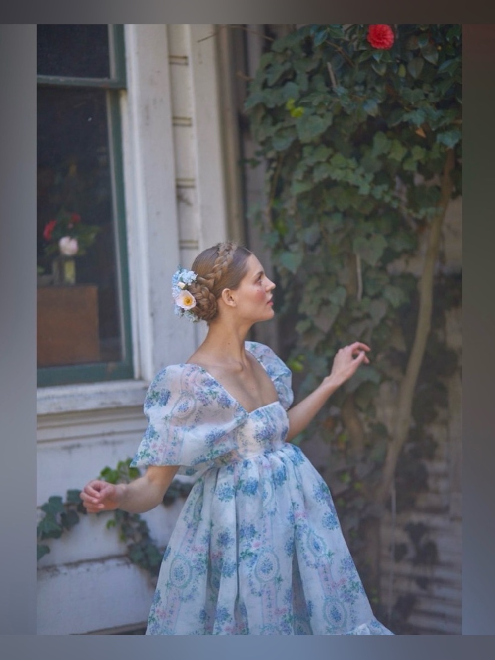 Selkie NWT- La Belle Etoile Organza French Puff Dress
